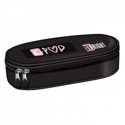Penar borseta 1 compartiment, 1 extensie, oval, Majewski, Colectia Pink K-Pop...