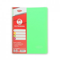 Caiet A4 cu spira, 120 file (60 file aritmetica, 60 file dictando), 4...