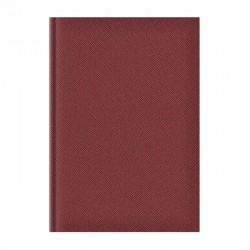 Agenda nedatata A5 Adria, hartie ivory, coperta maro roscat