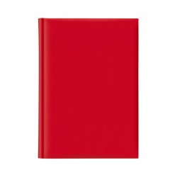 Agenda nedatata A5, hartie offset alb, coperta rosie