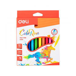 Carioca 12 culori Deli ColoRun lavabil...