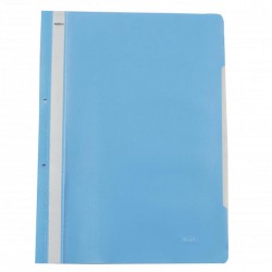 Dosar plastic cu sina si perforatii Noki albastru deschis