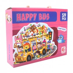 Puzzle 59 piese Happy Bus...