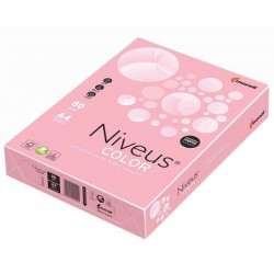 Hartie color A4 80 g/mp 500 coli/top Roz Pal, Niveus, PI25