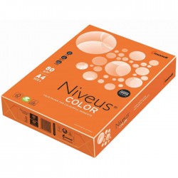 Hartie color A4 80 g/mp 500 coli/top Portocaliu Intens,...