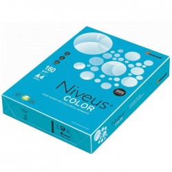 Carton color A4 160 g/mp 250 coli/top Albastru Aqua...