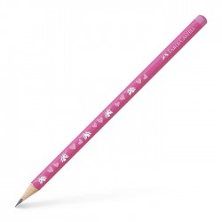 Creion grafit HB triunghiular, fara radiera, Faber Castell Unicorni 111510
