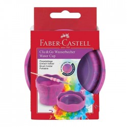 Pahar pictura Faber Castell Click Go Unicorni Roz marmorat 181527