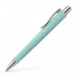 Pix cu mecanism si grip Faber Castell Poly Ball Blue Caraibe FC241105