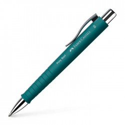 Pix cu mecanism si grip Faber Castell Poly Ball Smarald FC241167
